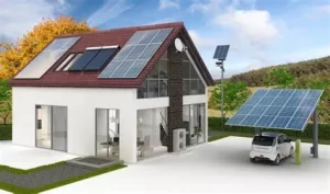 Efficient solar panel setup providing energy for RV appliances